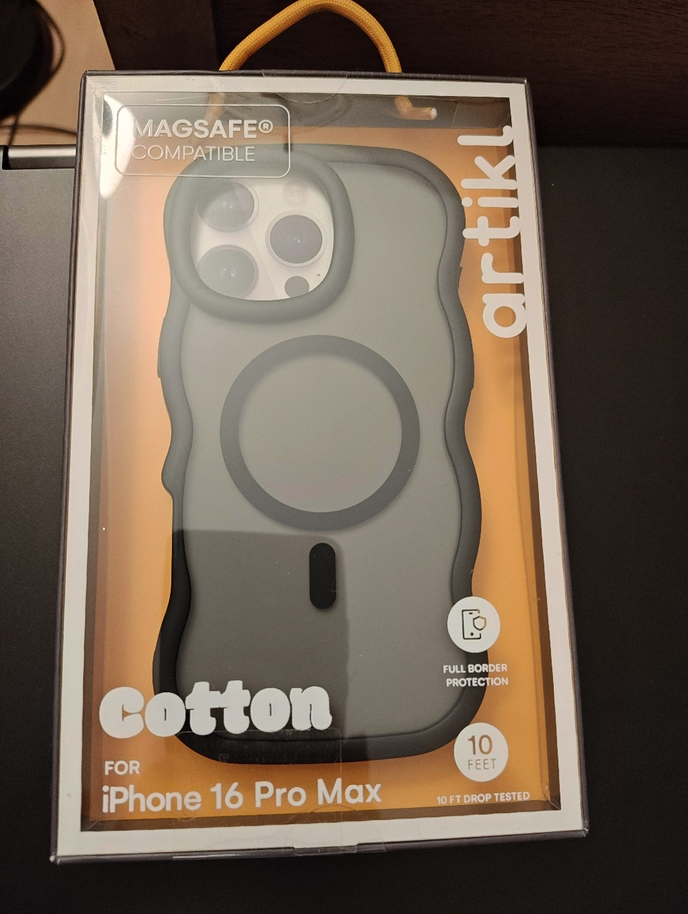 Cotton MagSafe Compatible Phone Case for iPhone 16 Pro Max - Gray